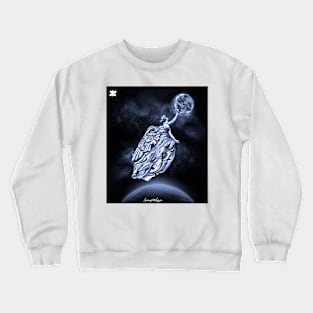 women fly to the moon Crewneck Sweatshirt